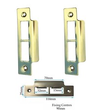 Door Strike Plate Polished
