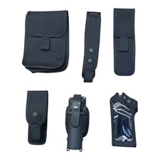 Black Nylon Molle Vest Pouch Kit With 6 Pouches