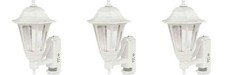 3 x ASD CL/WK100P Coach Lanterns with Security PIR Sensor - White