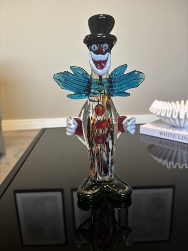 Murano clown art glass - murano,