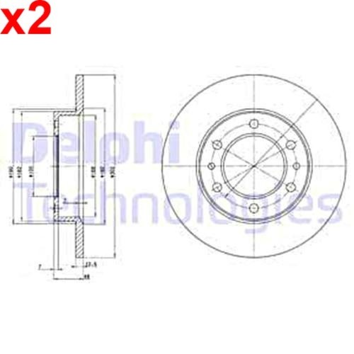 Brake disc delphi - brake,