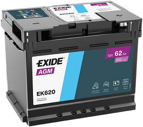 Battery exide ek620 - exide, alfa