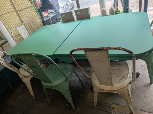 Upcycled vintage dining - upcycled, table