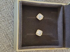 Sterling Silver Halo Cushion