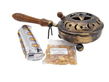 Antique finish iron incense - iron,