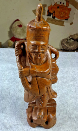 Vintage hand carved figural - vintage,
