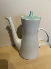Retro Poole Twin Tone Seagull and Ice Green Coffee Pot 9" tall by 5" at base VGC