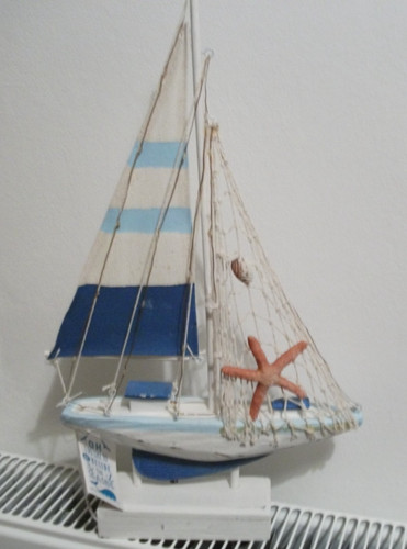 Nautical sailboat yacht model - nautical,