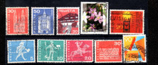 Switzerland: A selection of 10 Swiss stamps - all different.