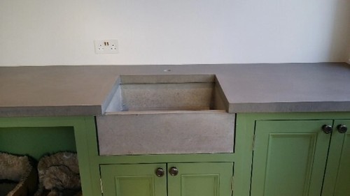 Concrete kitchen sink belfast - concrete,