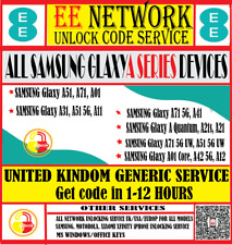 Samsung Galaxy A51 A71 A01 A31 A11 A41 A21 A01 Core A42 A12 | EE UK Unlock code