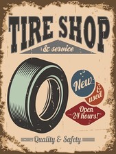 Tyre Shop And Service, Retro