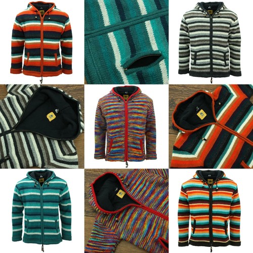 Hand knitted wool - hand, hooded