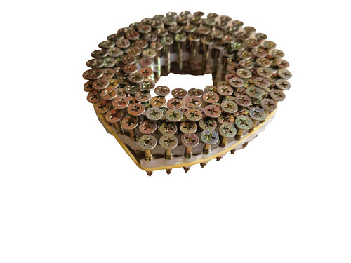 Plastic collated coil screws - plastic,