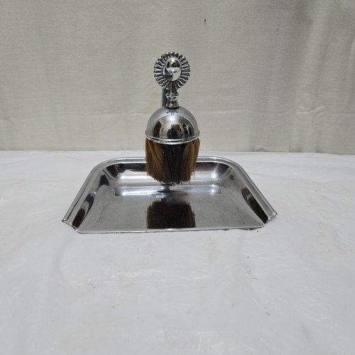 Vintage chrome crumb tray - crumb,