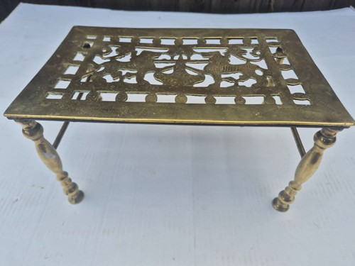 Antique engraved pierced brass - antique,