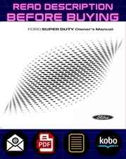 2025 Ford F-Super Duty, F-250-550 Truck Owners Manual User Guide
