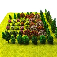 70pcs Mini Model Trees Mixed