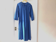 M&S Blue Midi Dress. 3/4