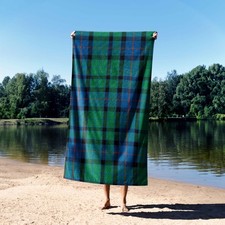 Scottish Tartan Towel Traditional Plaid Design Heritage Bathroom Home Decor
