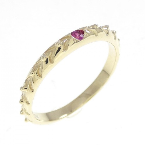 Authentic k10yg ruby ring - k10yg,