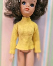 Vintage Pedigree Sindy Yellow Sweater From Peanuts Horse Set 1974 Ref: S507 