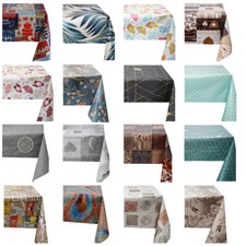 Wipe Clean Tablecloth PVC Vinyl Cover Wipeable Waterproof Table Cloth Protector