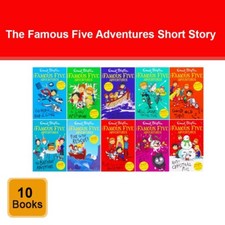 The Famous Five Adventures Short Story 10 Books Set By Enid Blyton Ages 9-11 PB
