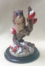 Teviotdale Winter Mouse On Branch With Berries - Rare Piece