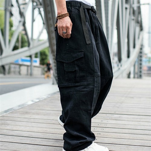 Men baggy pants loose - pants, trouser