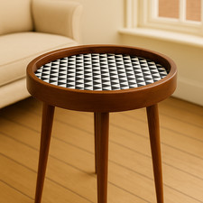 Mango wood antique side table