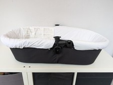 iCandy Strawberry Carrycot With Metal Frame Black With Liner And Mattress