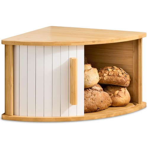 Praknu corner bread bin white - bread,