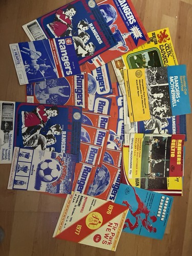 Rangers match programmes - fc,