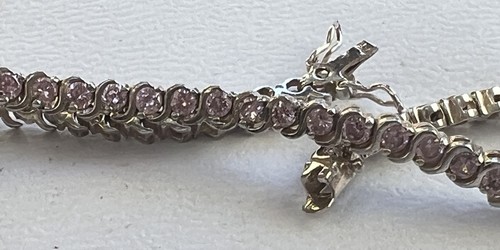 Sparkling pink sterling silver - sparkling,