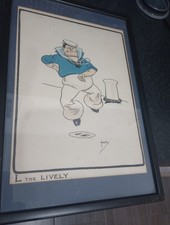 John Hassall Print of L the Lively, Sailor 1903