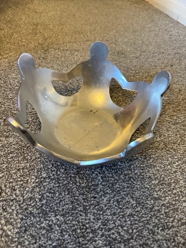 Aluminium decorative bowl - aluminium,