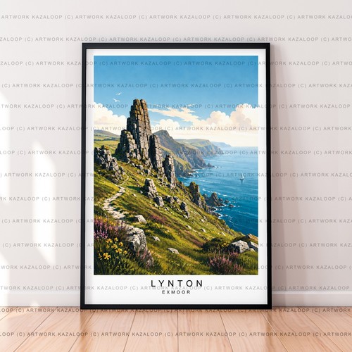Lynton exmoor unframed - lynton,
