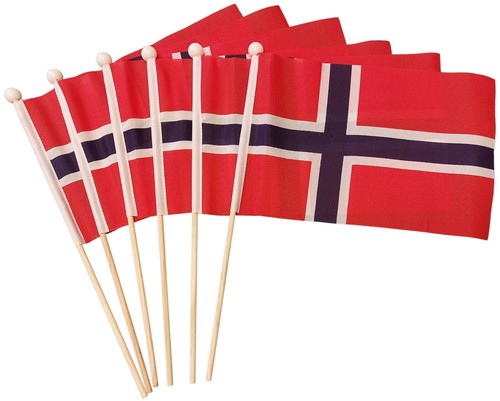 Norway hand flag pack - flag, waving