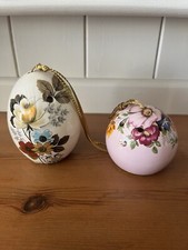 Vintage Ceramic Pomanders X2
