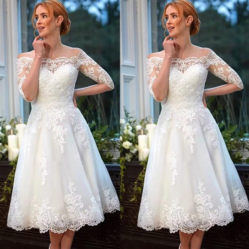 Short wedding dresses - short,