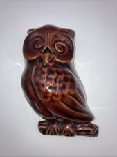 Vintage Denmead Pottery Owl 1970s String Scissor Dispenser Holder