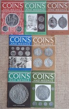 7 x Vintage Coins and Medals Magazine 1966 by Spink and Son ltd