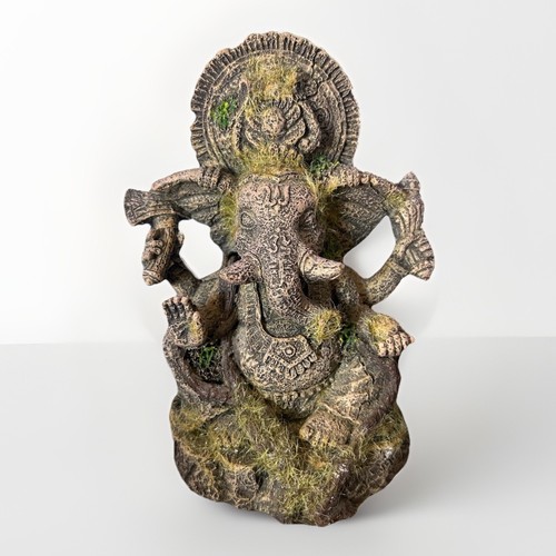 Polyresin moss covered statue - covered,