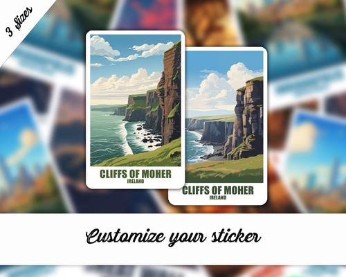 Cliffs moher sticker - moher,