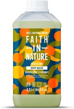Faith In Nature Natural Grapefruit & Orange Body Wash Vegan 2.5L Refill