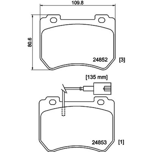 Mintex front brake pad - mintex, set
