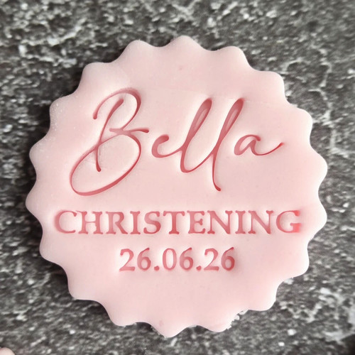 Christening cookies stamp - cookies,