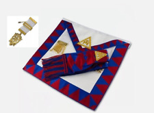 New Masonic Royal Arch Companions Leather Apron, Sash, Jewel RA Chapter Regalia