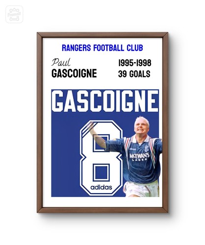 Paul gascoigne glasgow rangers - glasgow,